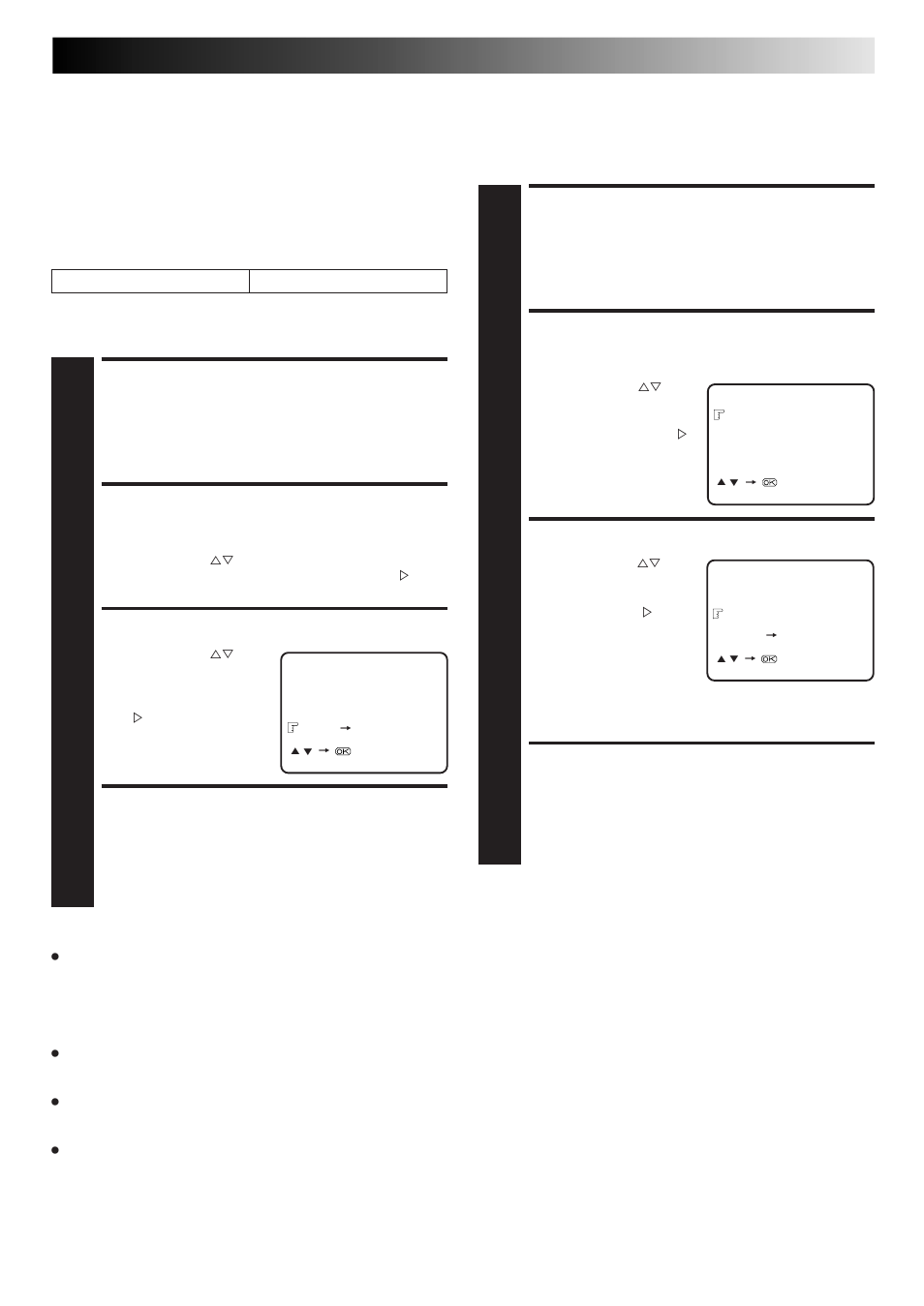 Access main menu screen, Access function set screen, Select mode | Return to normal screen, Auto timer, Auto sp → lp timer | JVC HR-J461MS User Manual | Page 23 / 44