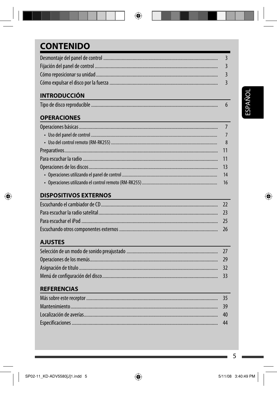 JVC ADV5580 User Manual | Page 49 / 133