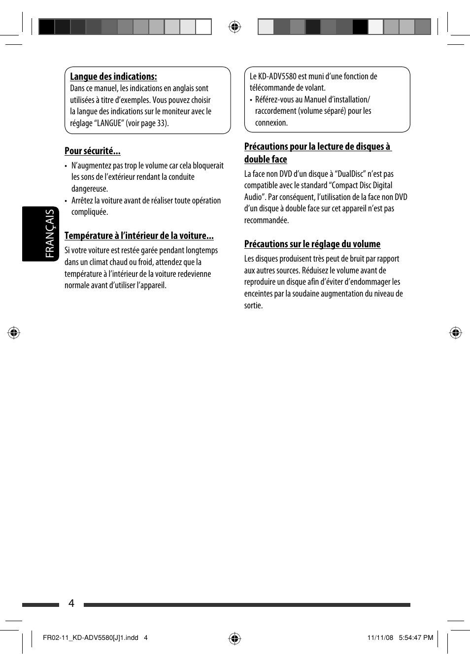 4français | JVC ADV5580 User Manual | Page 92 / 133
