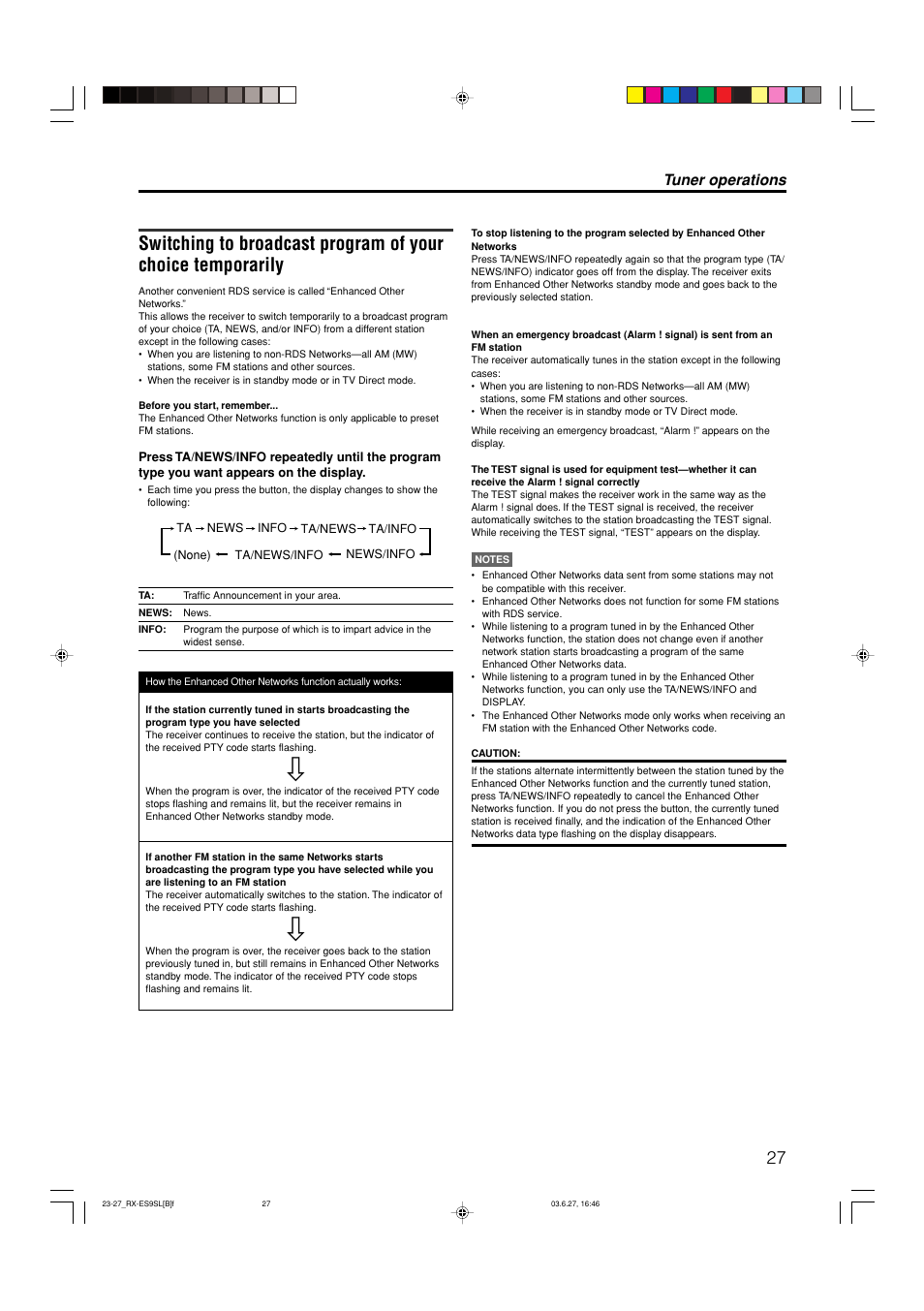 Tuner operations | JVC RX-ES9SL User Manual | Page 31 / 45