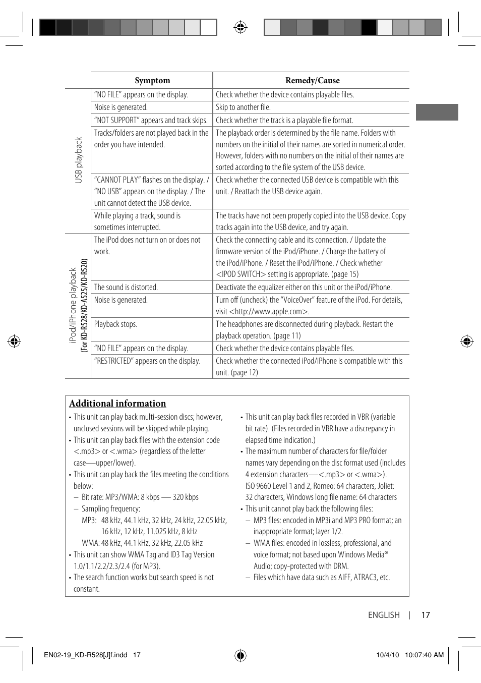 JVC 0910DTSMDTJEIN User Manual | Page 17 / 55