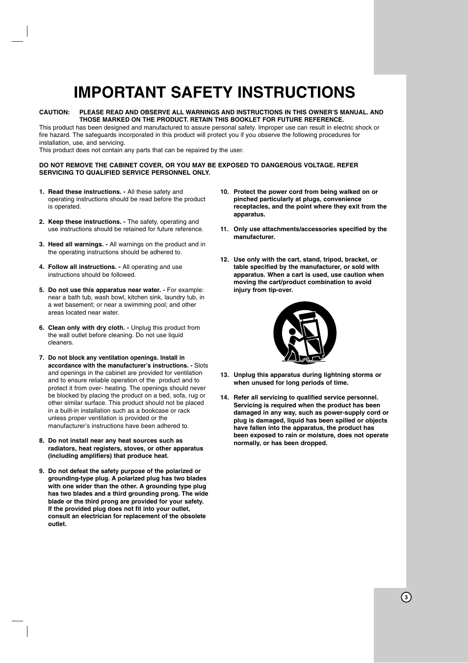Important safety instructions | JVC XV-N370B User Manual | Page 28 / 97