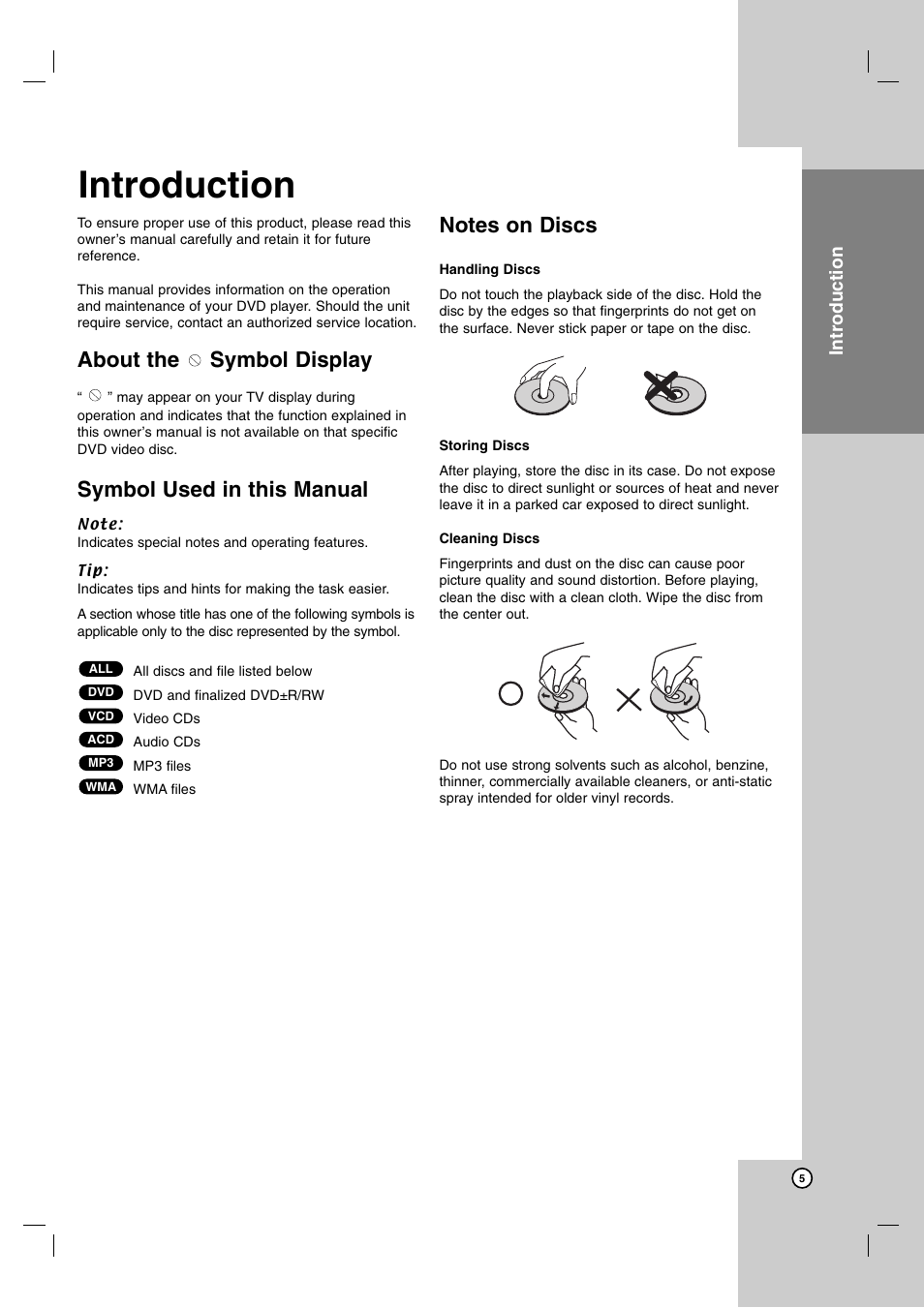 Introduction, About the symbol display, Symbol used in this manual | JVC XV-N370B User Manual | Page 30 / 97
