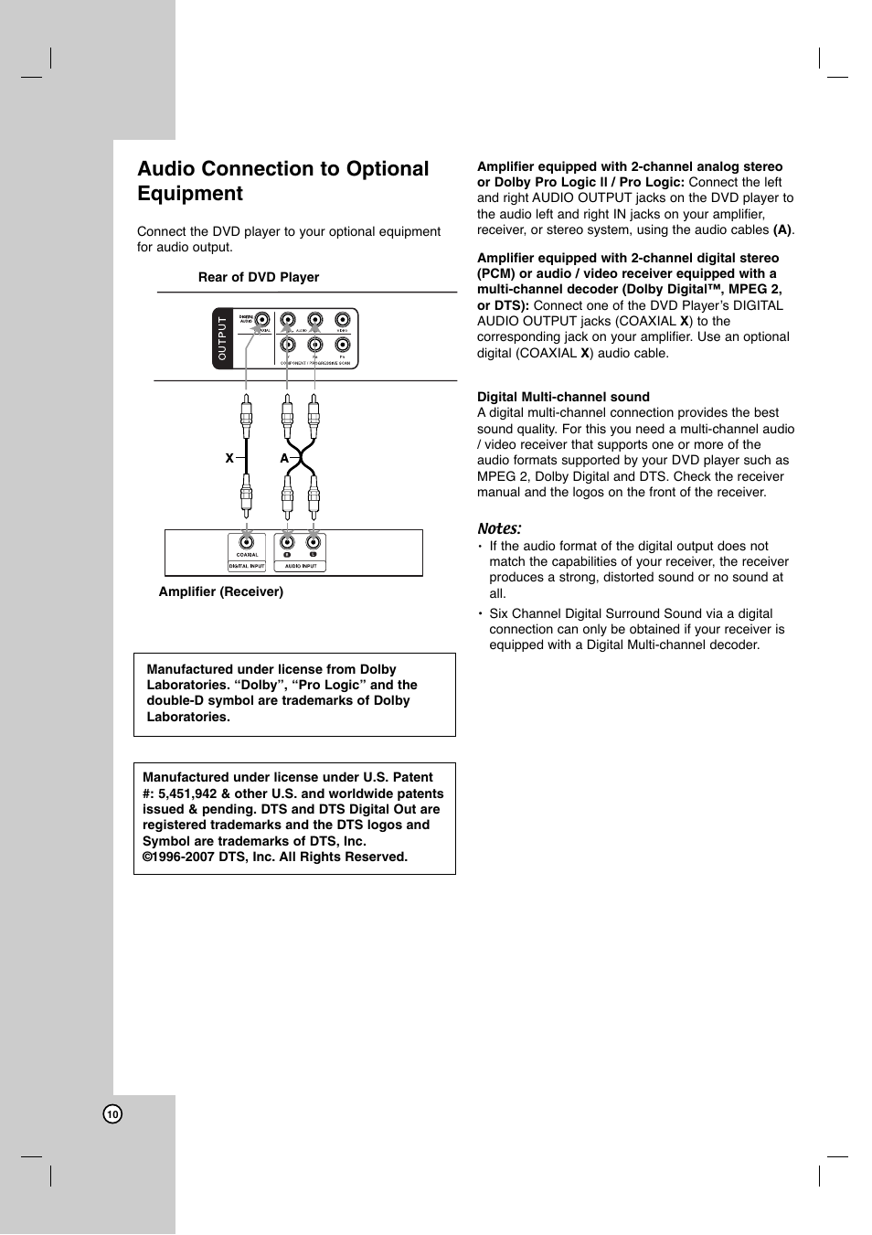 Audio connection to optional equipment | JVC XV-N370B User Manual | Page 59 / 97