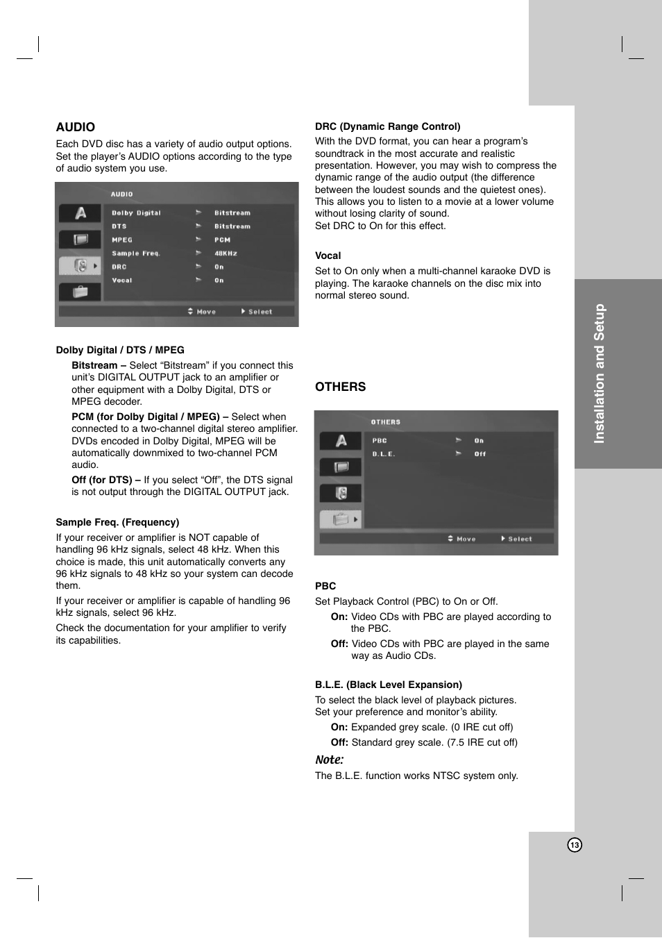 Operation reference introduction, Installation and setup | JVC XV-N370B User Manual | Page 62 / 97