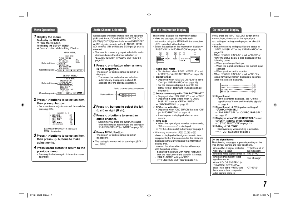 JVC DT-V24L3D User Manual | Page 7 / 24