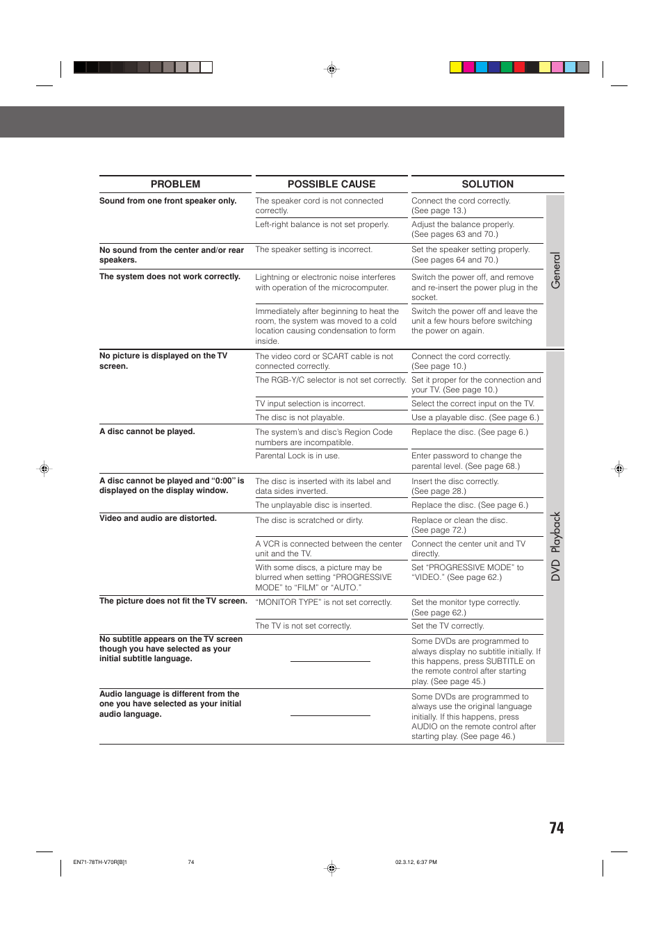 Dvd playback, General | JVC LVT0865-004A User Manual | Page 79 / 84