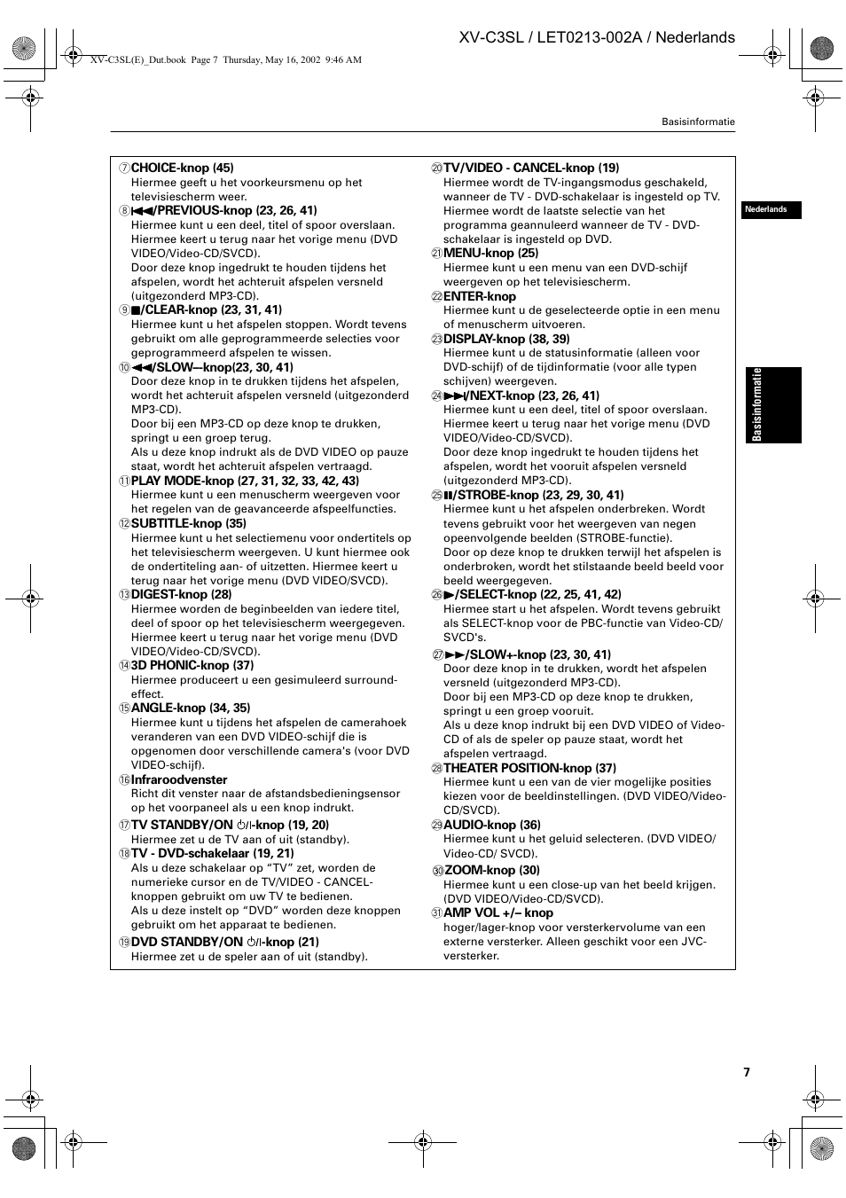 JVC XV-C3SL User Manual | Page 125 / 177