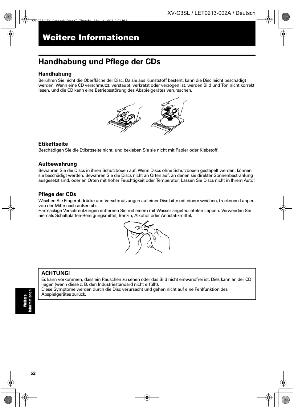 JVC XV-C3SL User Manual | Page 56 / 177