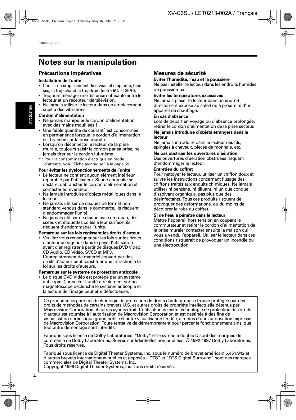 JVC XV-C3SL User Manual | Page 65 / 177