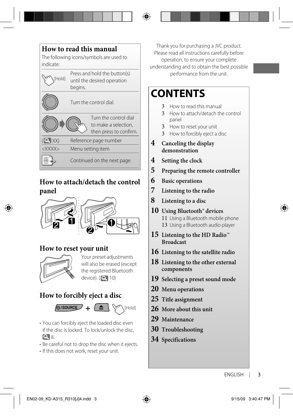 JVC GET0626-001B User Manual | Page 3 / 107