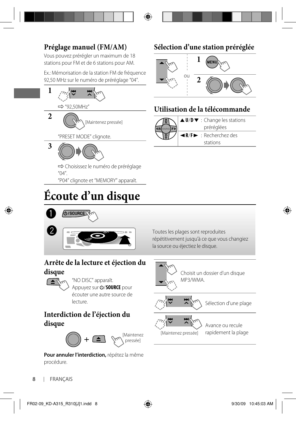 Écoute d’un disque | JVC GET0626-001B User Manual | Page 76 / 107