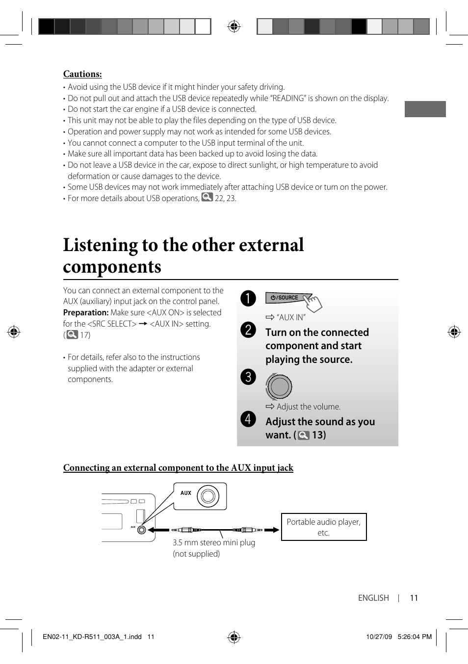 Listening to the other external components | JVC GET0635-003A User Manual | Page 73 / 92