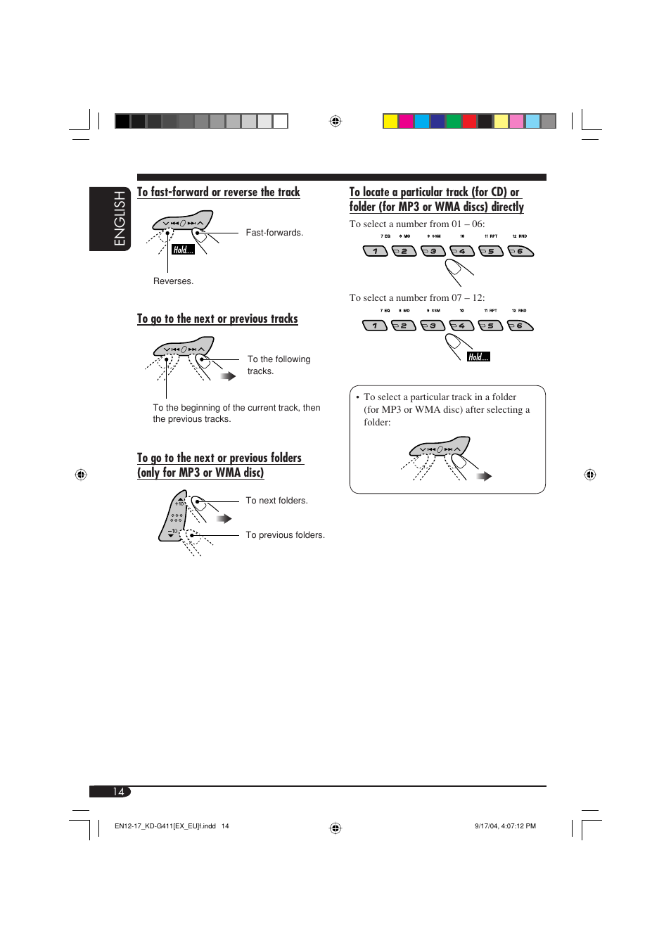 English | JVC KD-G411 User Manual | Page 14 / 86