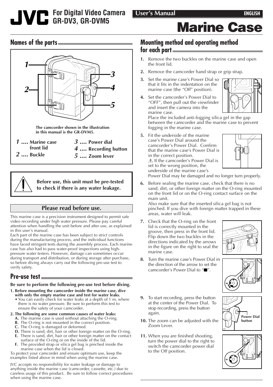 JVC GR-DV3 User Manual | 12 pages
