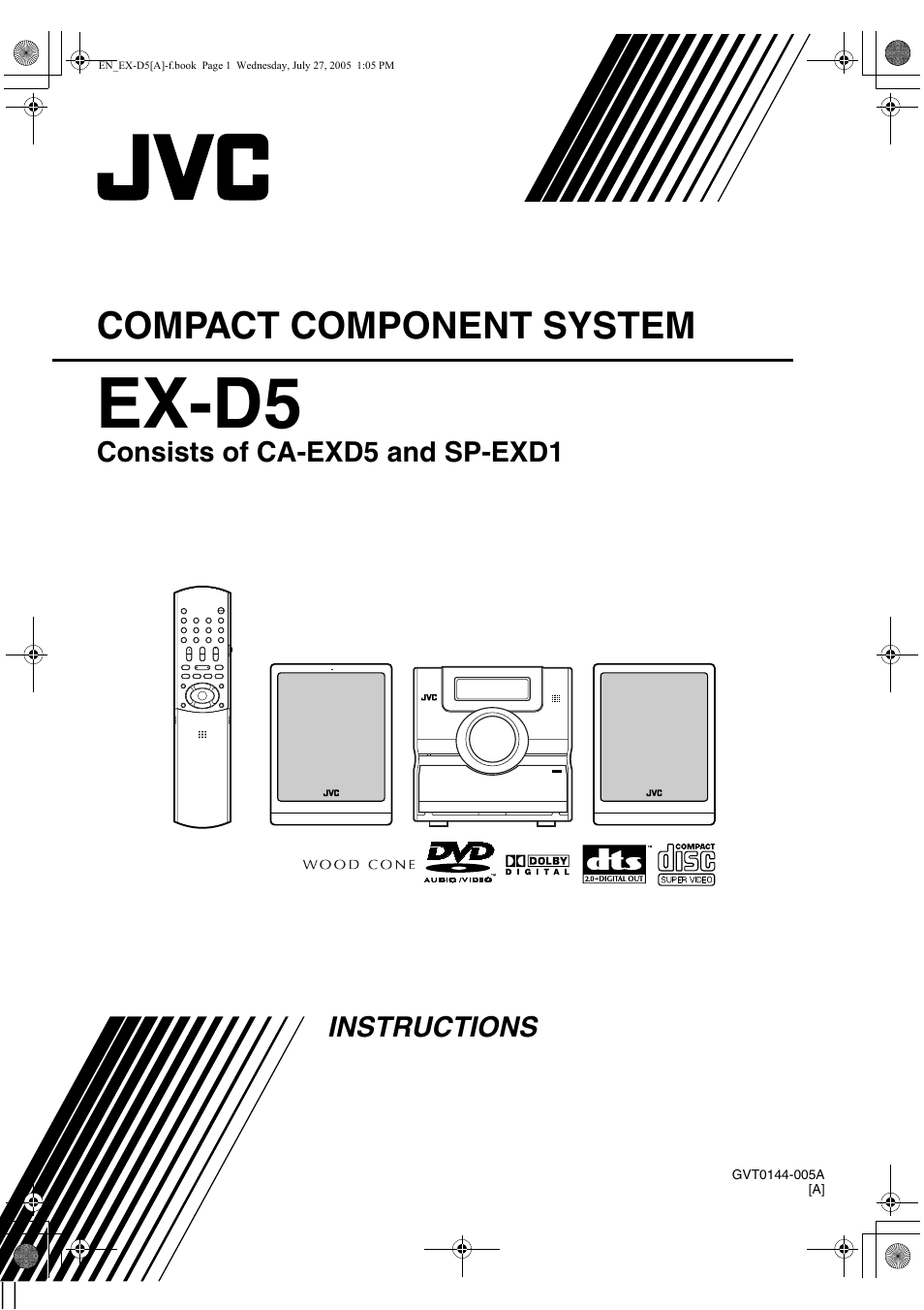 JVC CA-EXD5 User Manual | 92 pages