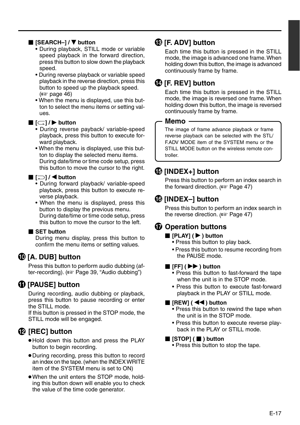 JVC BR-DV3000 User Manual | Page 17 / 72