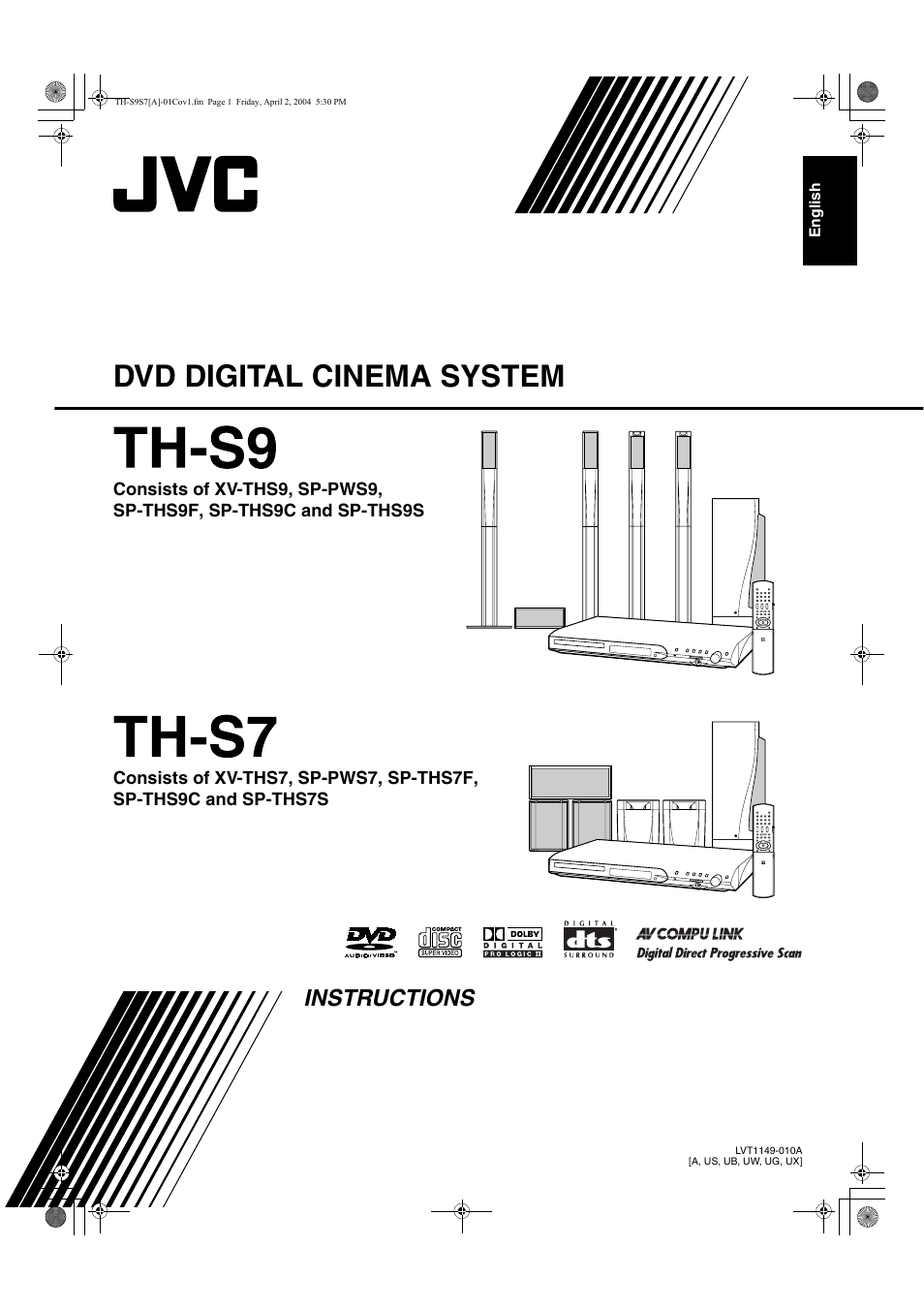 JVC SP-PWS9 User Manual | 48 pages