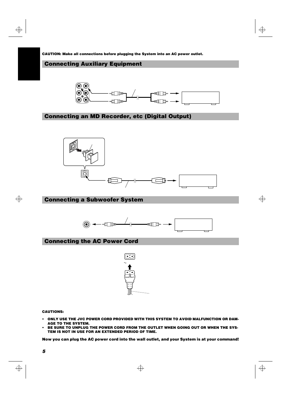 5english | JVC FS-5000 User Manual | Page 8 / 20
