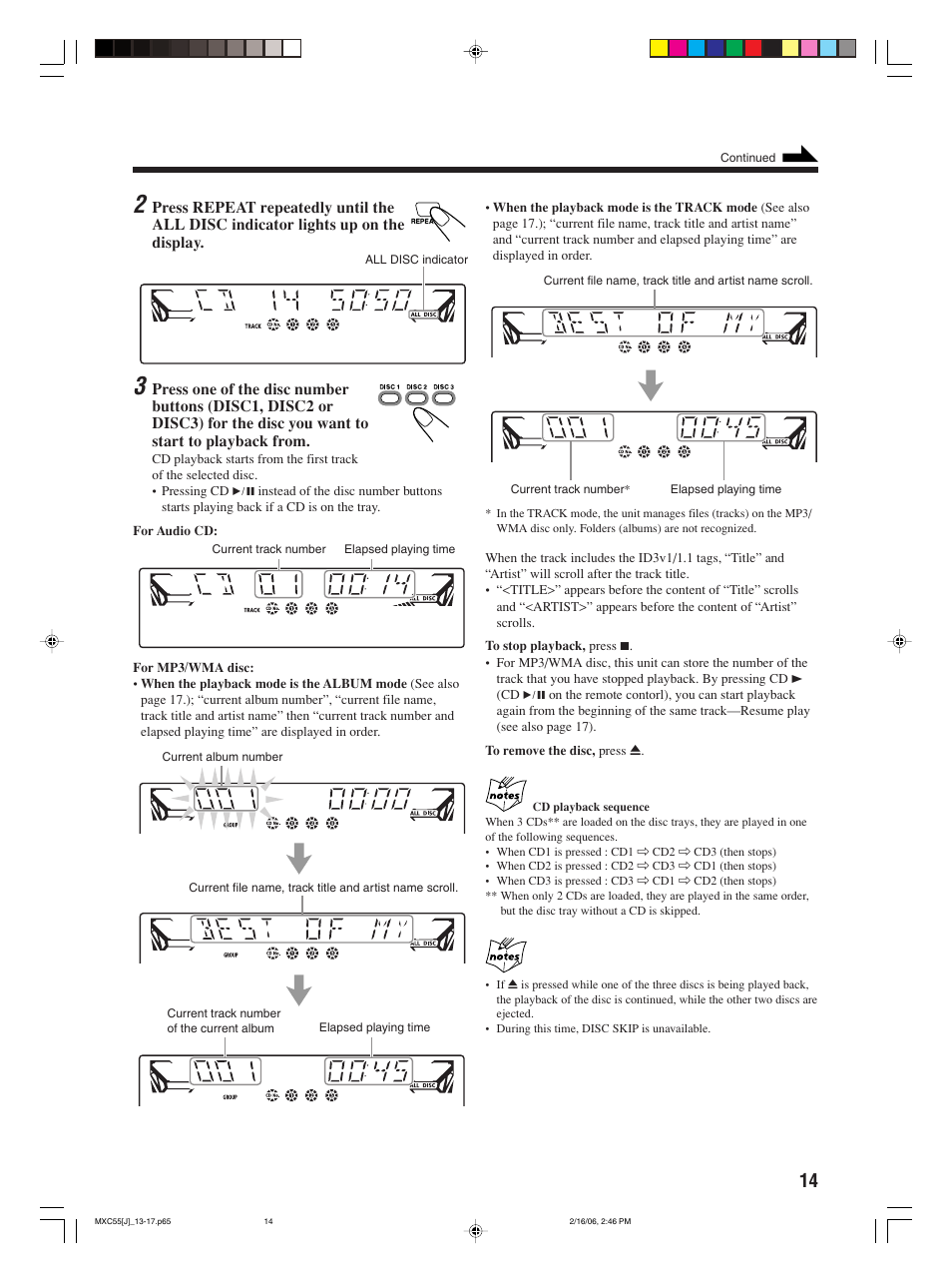 JVC MX-C55 User Manual | Page 17 / 32