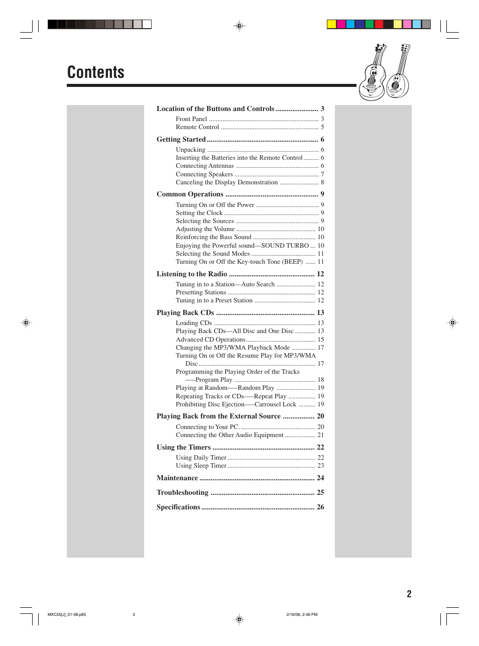 JVC MX-C55 User Manual | Page 5 / 32