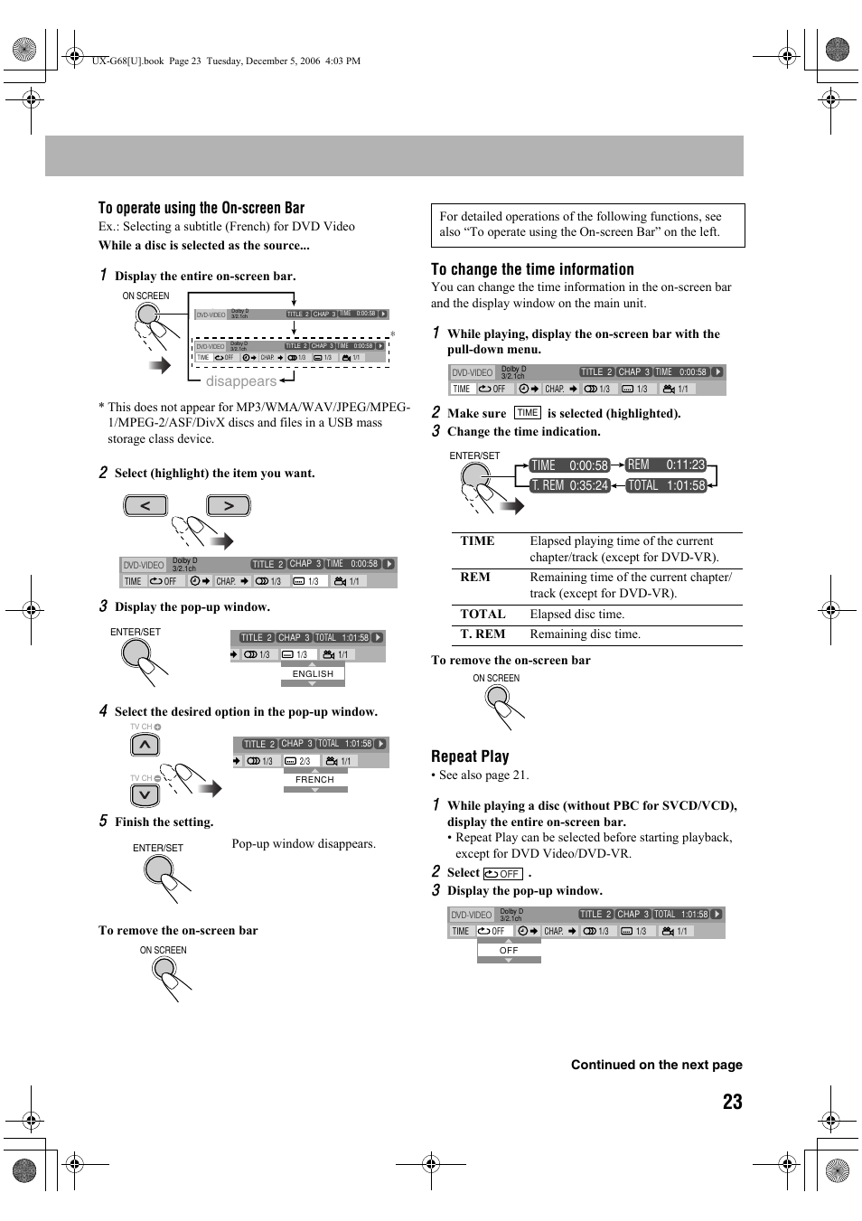 Repeat play, Disappears | JVC 0207WMKMDCJEM User Manual | Page 25 / 48