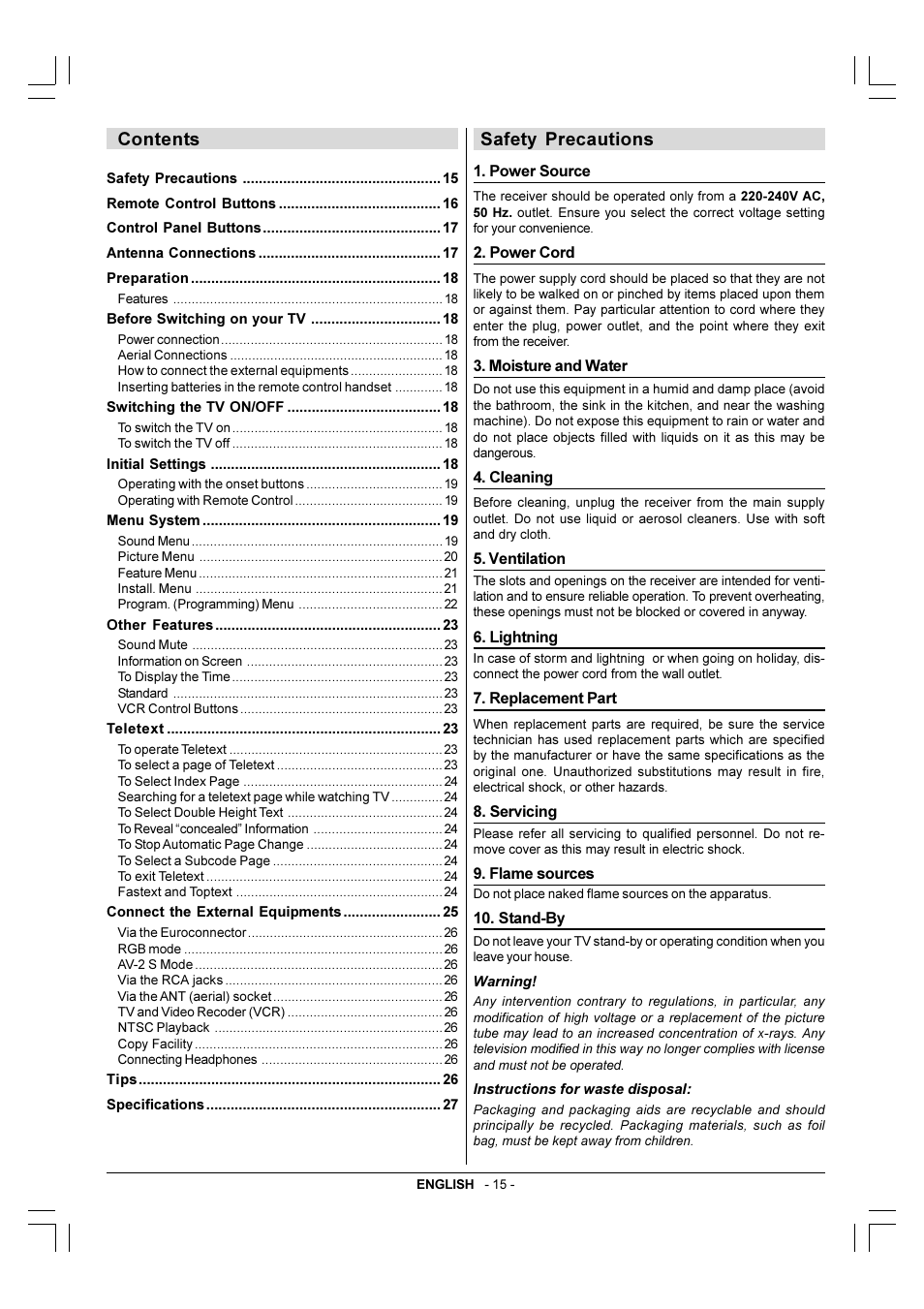 JVC AV-28KM3BN User Manual | Page 2 / 14