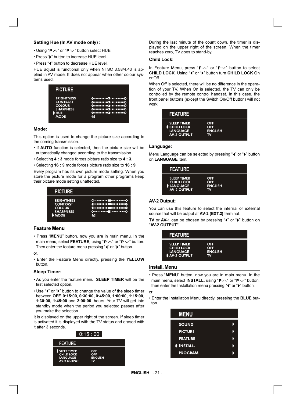 JVC AV-28KM3BN User Manual | Page 8 / 14
