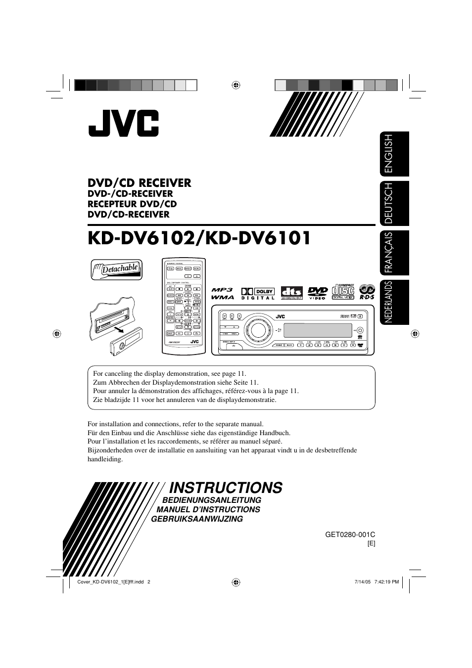 JVC KD-DV6102 User Manual | 68 pages