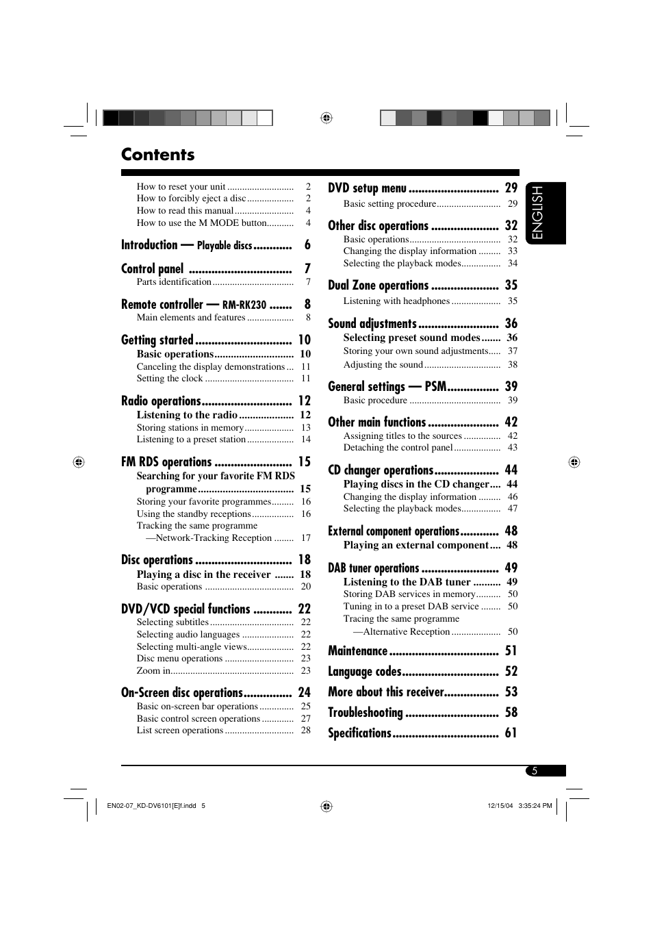 JVC KD-DV6102 User Manual | Page 5 / 68