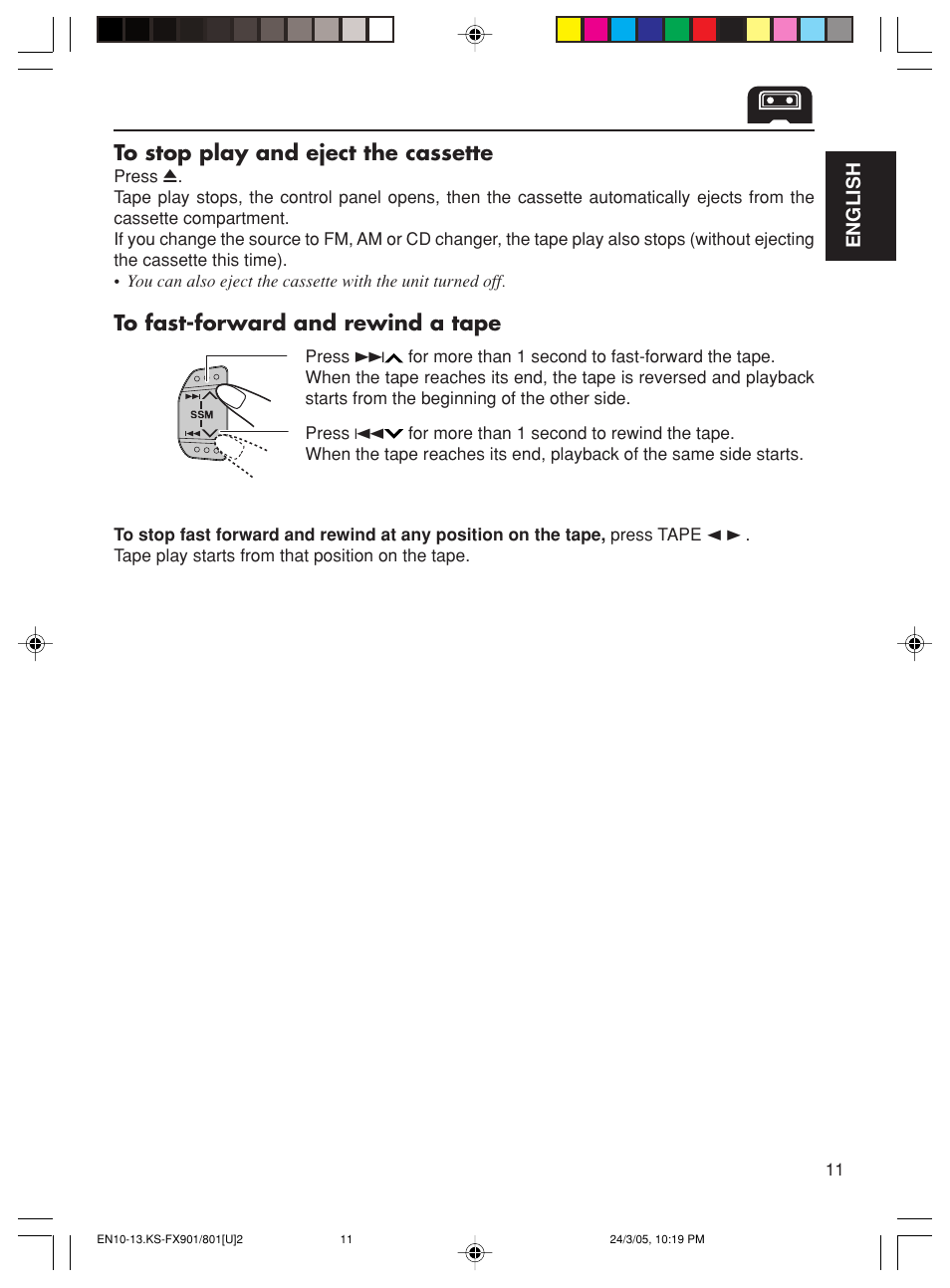 JVC KS-FX801 User Manual | Page 11 / 37