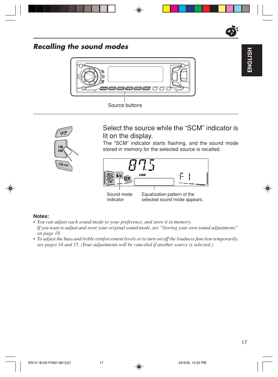 JVC KS-FX801 User Manual | Page 17 / 37