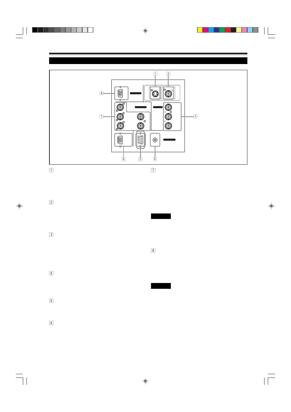 Connector panel, 10 controls and features (cont.) | JVC DLA-M5000SCU User Manual | Page 10 / 68