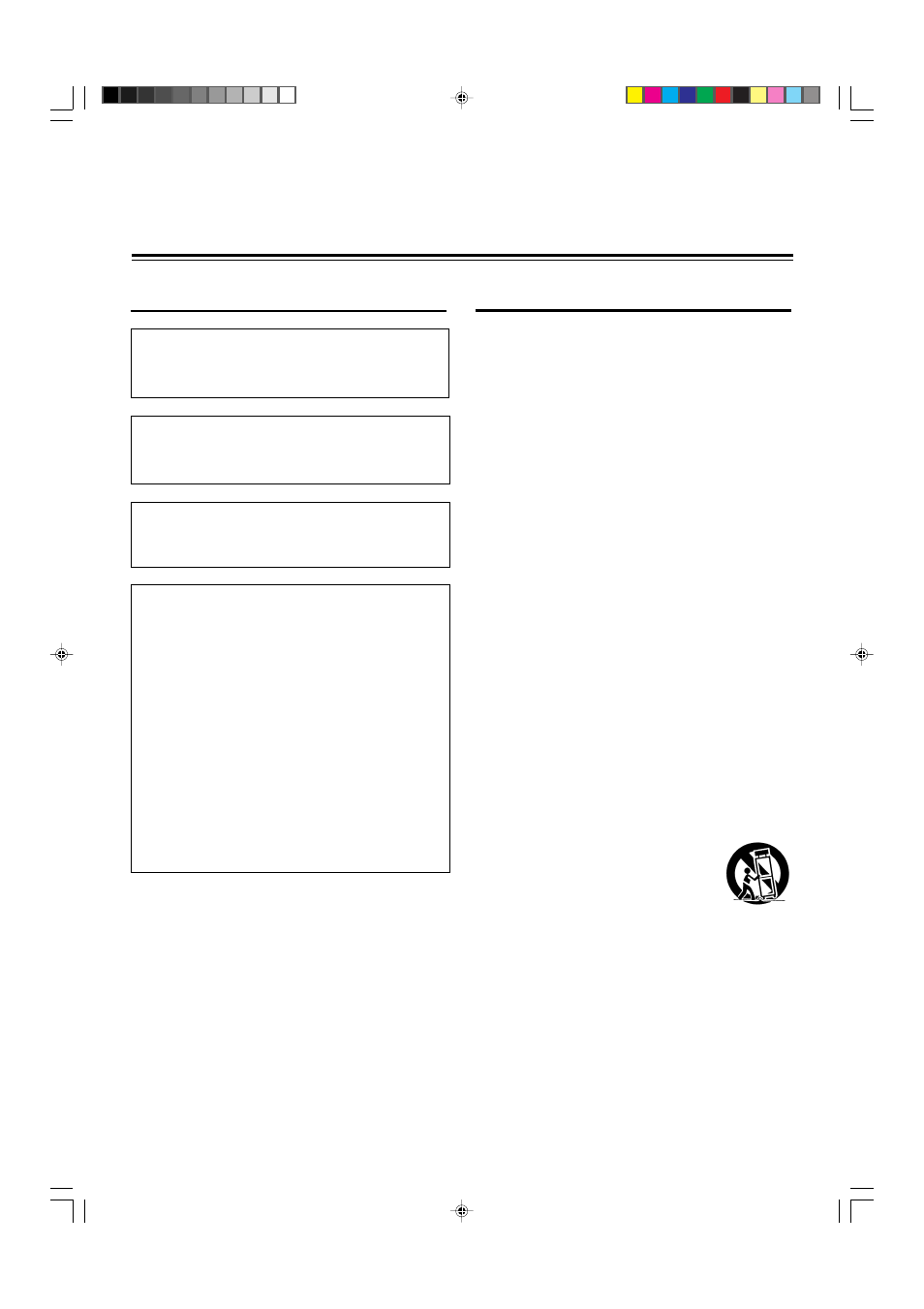 Safety precautions, Important safeguards, Important information | Warning, Caution | JVC DLA-M5000SCU User Manual | Page 2 / 68