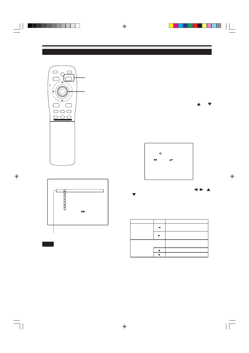 Adjusting the pixel clock, Press the menu/enter button, Remote control unit ■ main menu | 36 operating the main menu (cont.) | JVC DLA-M5000SCU User Manual | Page 36 / 68