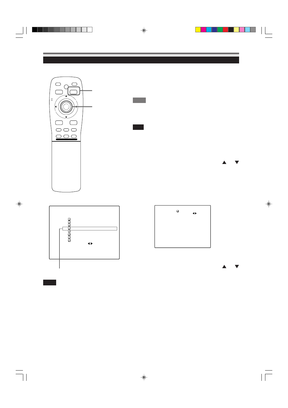 Setting and adjusting other functions (options), Press the menu/enter button, Remote control unit ■ main menu | 41 operating the main menu (cont.) | JVC DLA-M5000SCU User Manual | Page 41 / 68