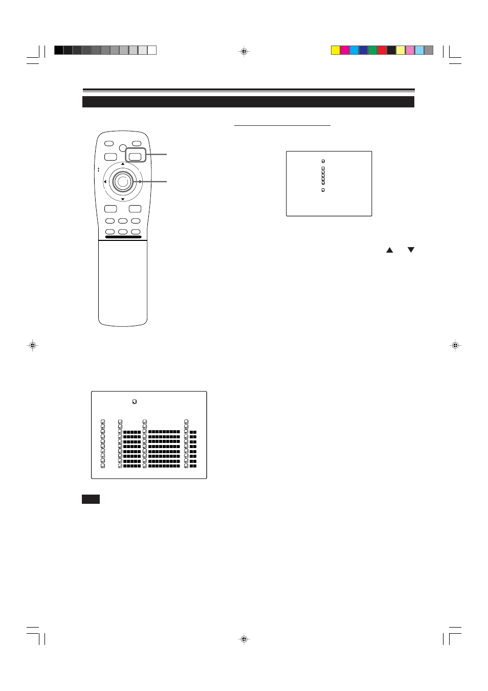 Setting up channels (line setup), Remote control unit, Press the menu/enter button to set | Channel setup, Selection menu, Operating the main menu (cont.), When line is selected | JVC DLA-M5000SCU User Manual | Page 48 / 68
