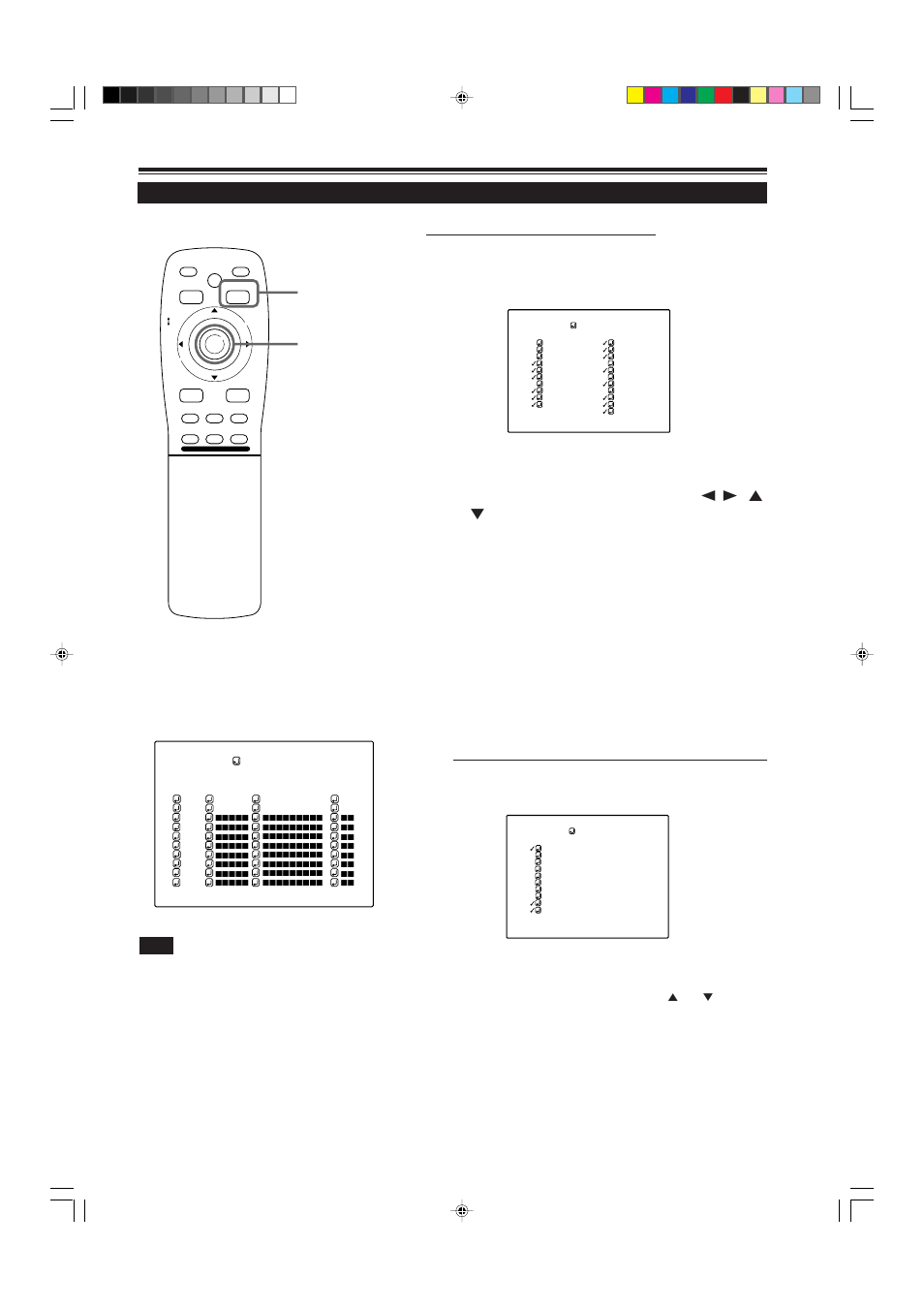 Setting up channels (source setup), Remote control unit, Press the menu/enter button to set | Channel setup, Selection menu, Operating the main menu (cont.), When “source” is selected | JVC DLA-M5000SCU User Manual | Page 49 / 68