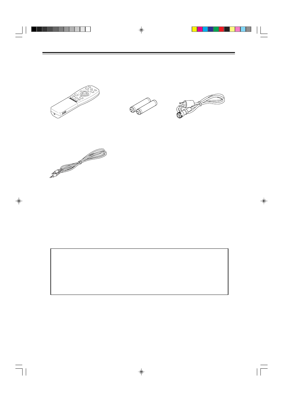 Accessories, Information on separately sold items | JVC DLA-M5000SCU User Manual | Page 5 / 68