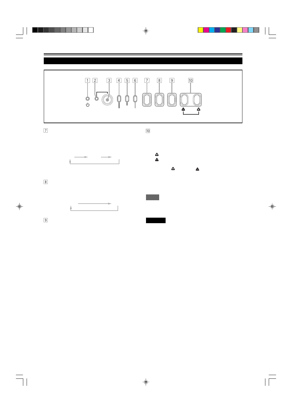 Control panel (cont.), 9controls and features (cont.) | JVC DLA-M5000SCU User Manual | Page 9 / 68