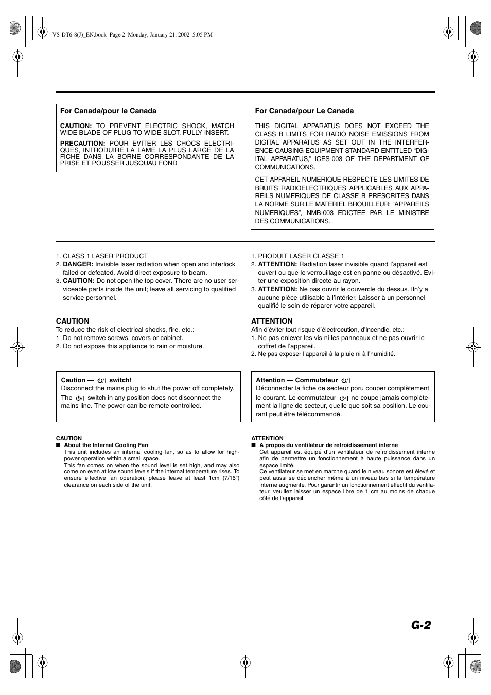 JVC VS-DT8 User Manual | Page 3 / 32