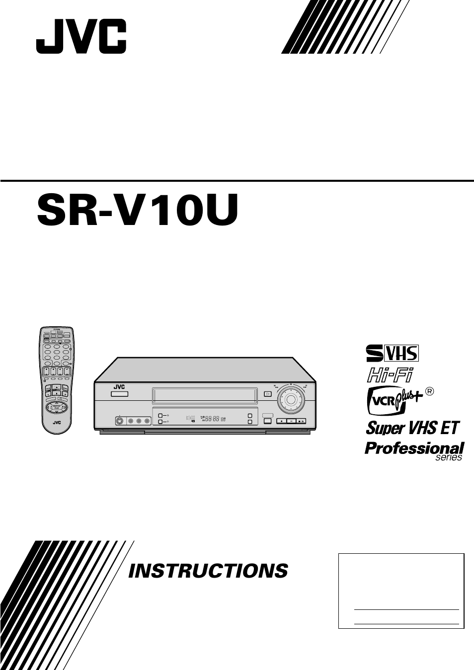 JVC SR-V10U User Manual | 64 pages