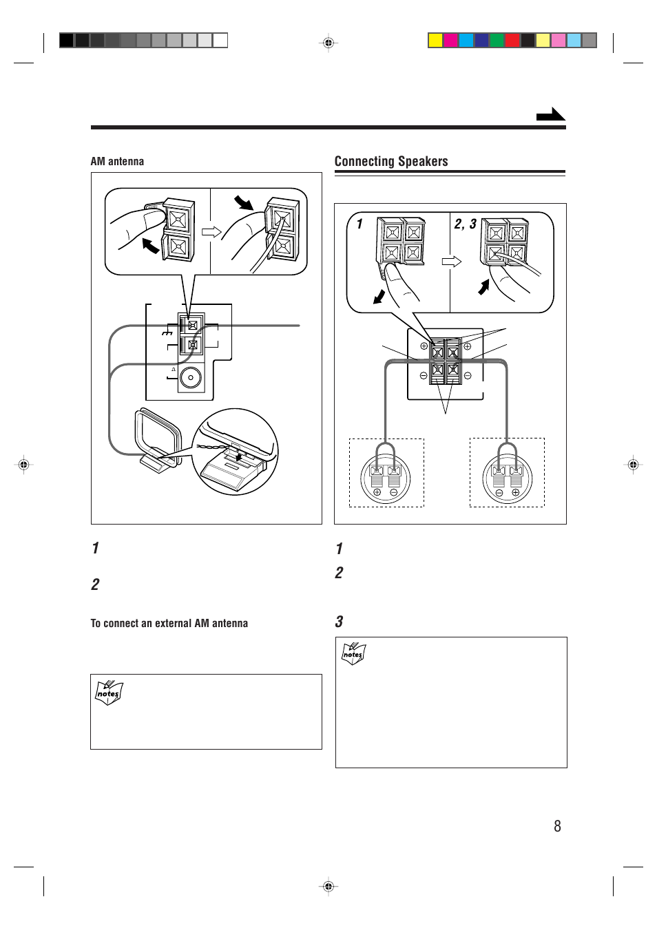 Connecting speakers | JVC XT-UXG66R User Manual | Page 11 / 40