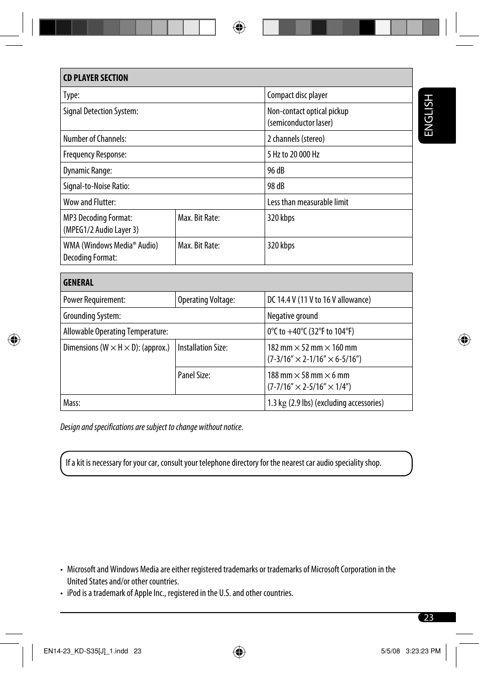 English | JVC GET0483-001A User Manual | Page 135 / 138