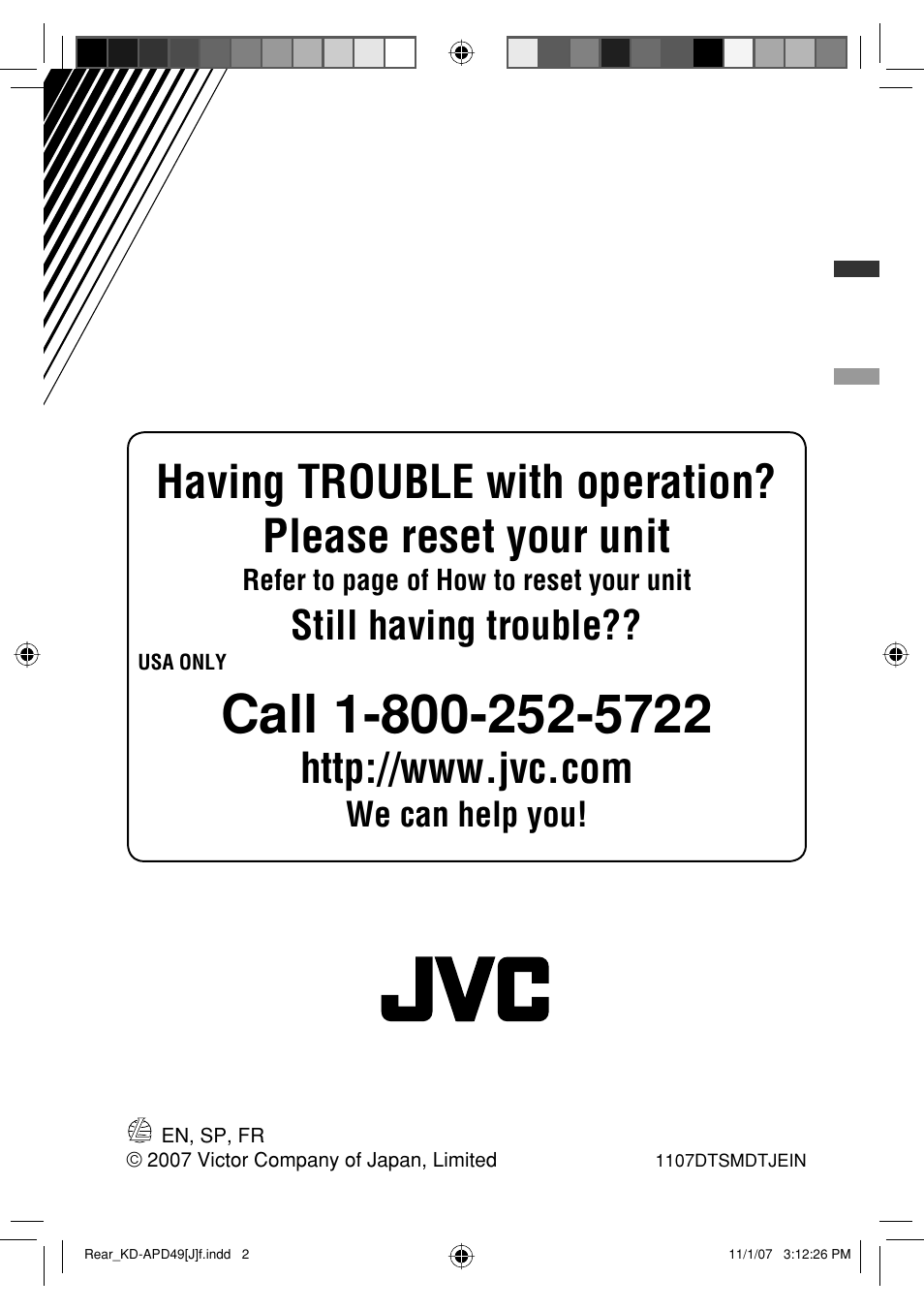 Still having trouble, We can help you | JVC GET0483-001A User Manual | Page 24 / 138