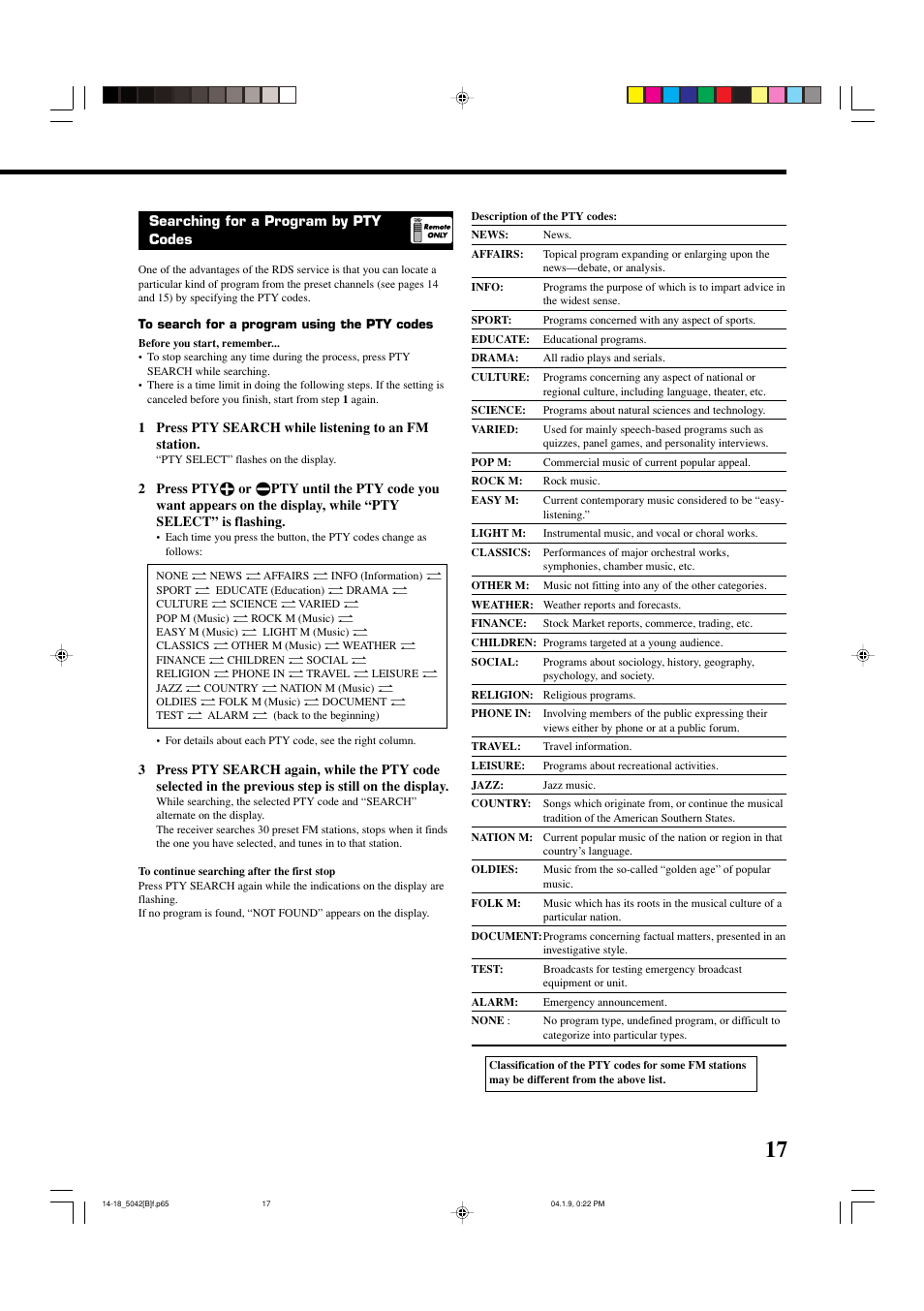 JVC RX-5042S  EN User Manual | Page 21 / 40