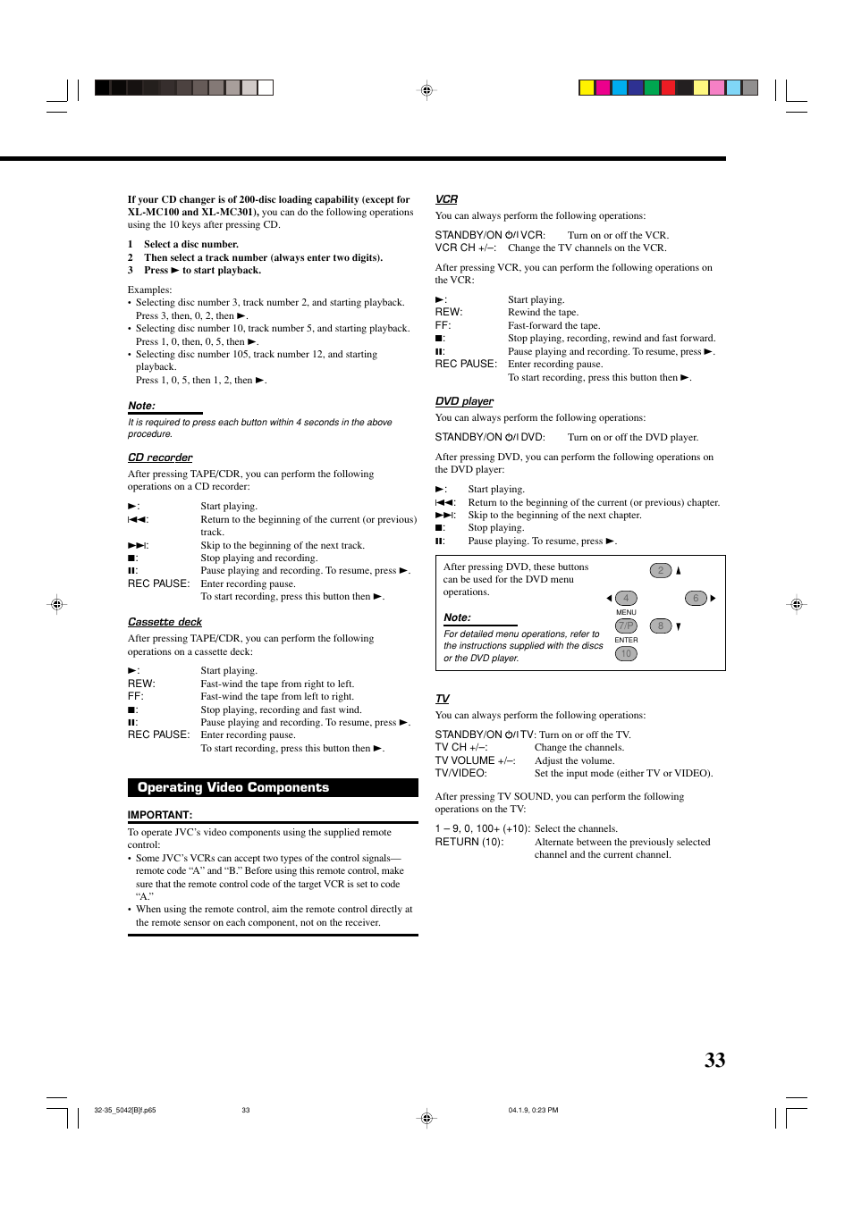 JVC RX-5042S  EN User Manual | Page 37 / 40