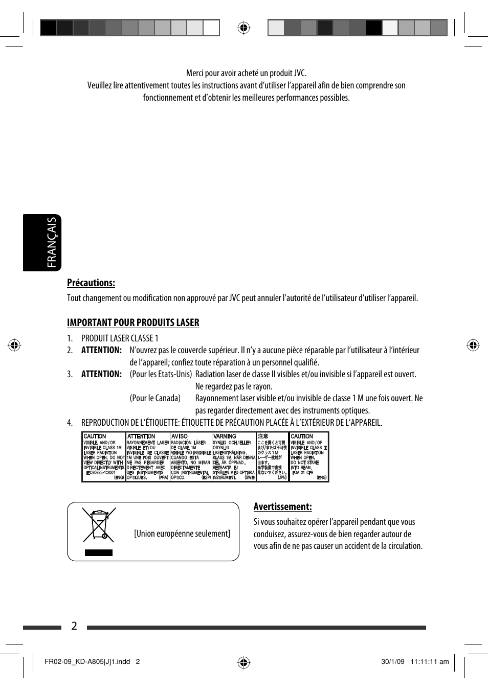 2français | JVC CD Receiver KD-R800 User Manual | Page 102 / 151