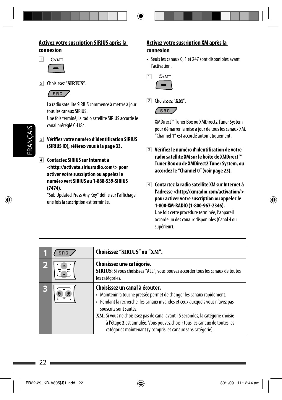22 français | JVC CD Receiver KD-R800 User Manual | Page 122 / 151