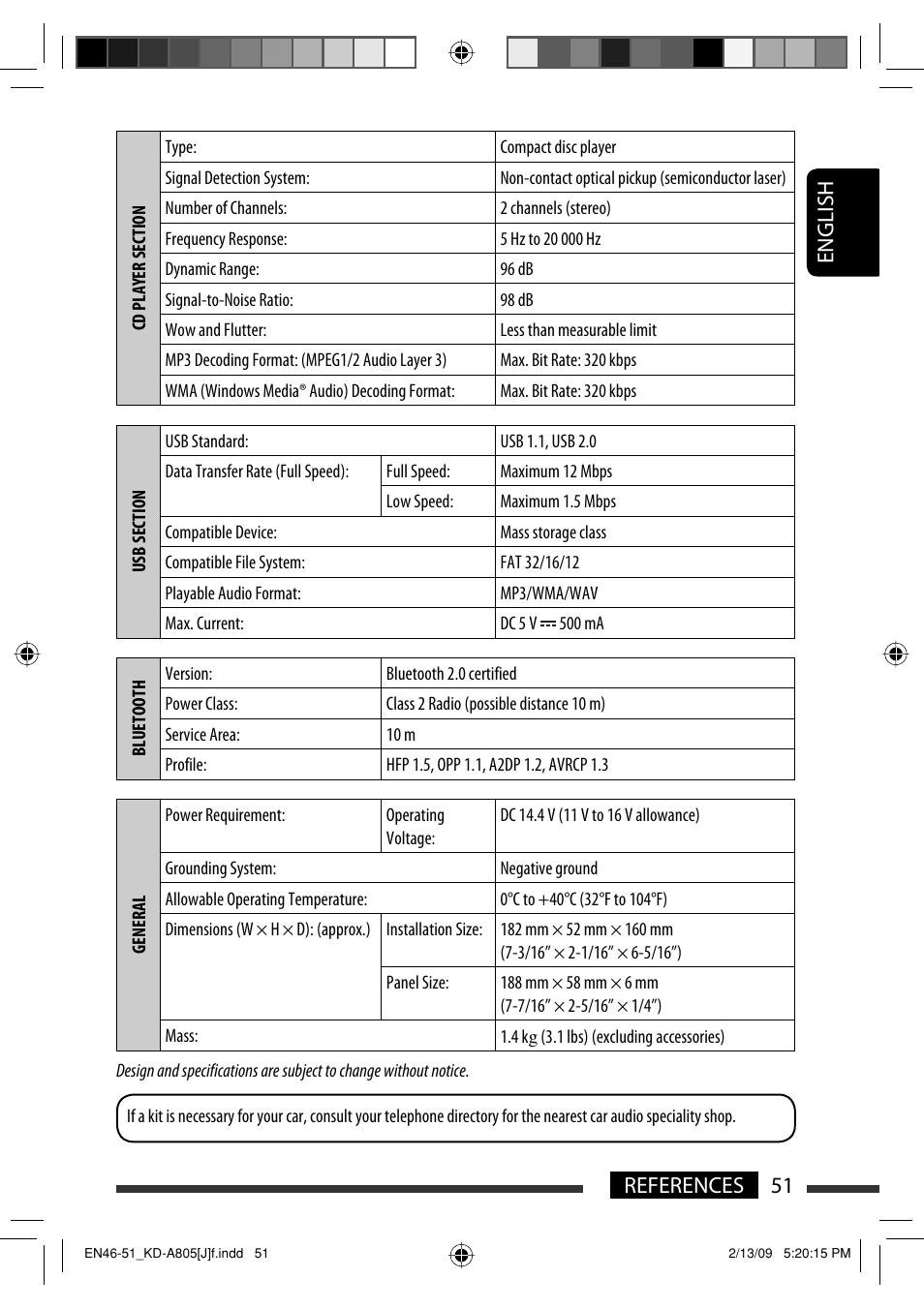 English 51 references | JVC CD Receiver KD-R800 User Manual | Page 51 / 151